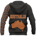 Australia In My Heart Aboriginal Tattoo Map Hoodie NNK 1411-Apparel-PL8386-Hoodie-S-Vibe Cosy™