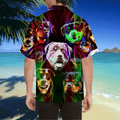 Rottweiler colorful tropical leaves hawaii shirt JJW18092002S