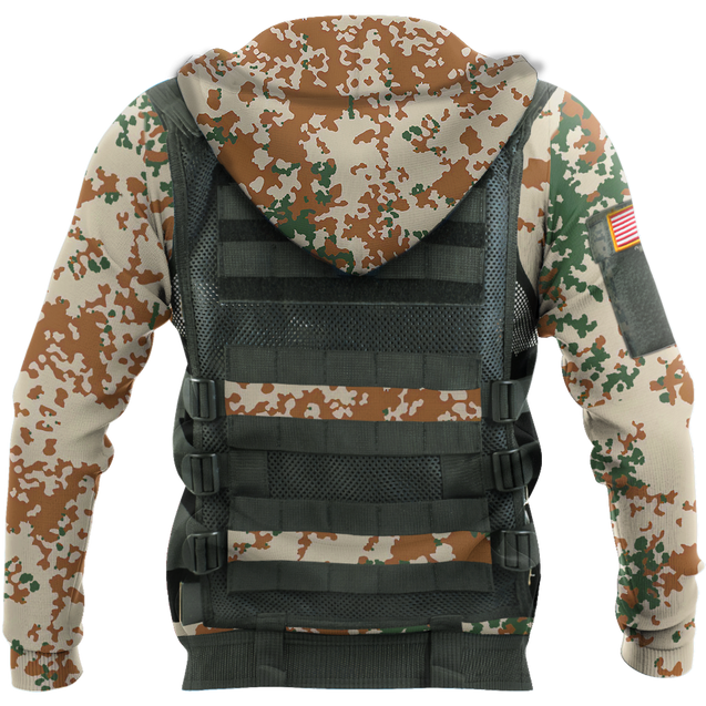 Custom America armor 3d hoodie shirt for men and women HG62002-Apparel-HG-Zip hoodie-S-Vibe Cosy™