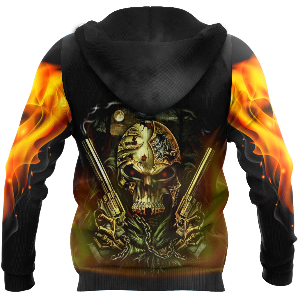 Old man with a gun MH2505201-Apparel-ML-Zipped Hoodie-S-Vibe Cosy™