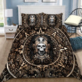 Mexican Aztec Skull Warrior  Bedding Set QB07022005