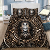 Mexican Aztec Skull Warrior  Bedding Set QB07022005