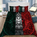 Mexico Aztec Skull Warrior Bedding Set QB07012004-Quilt-TA-Twin-Vibe Cosy™