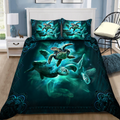 3D Sea Turtle Blue Ocean Bedding set JJW21102001