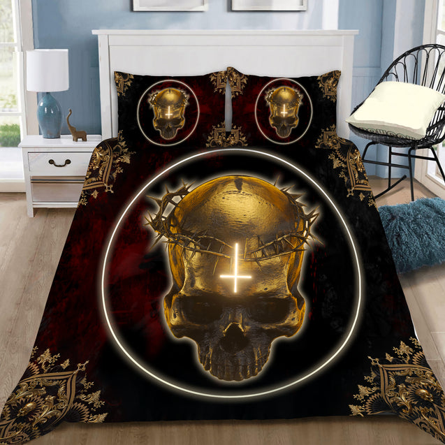 Skull Art Bedding Set HAC200603-NM-Bedding Set-NM-Twin-Vibe Cosy™