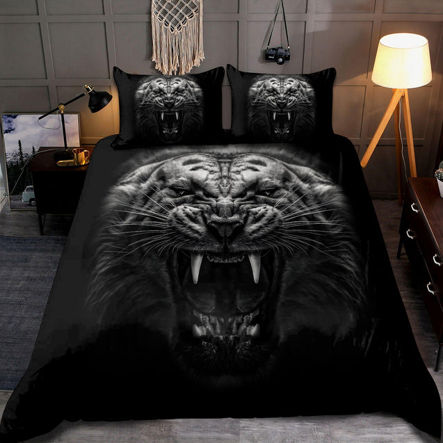 Potrait: White Tiger Bedding Set