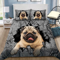 Pug bedding set HAC170704S-HG-Bedding Set-HG-Twin-Vibe Cosy™