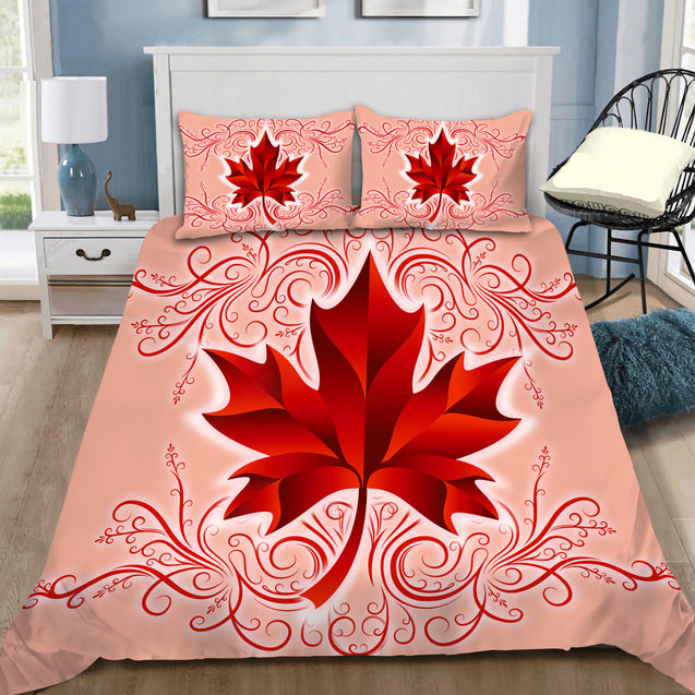 Maple Leaf Art Bedding Set HAC260601-NM-Bedding Set-Huyencass-US Twin-Vibe Cosy™