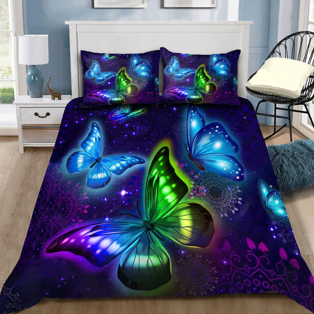 Mandala Rainbow Butterfly Bedding Set By ML-ML-US Twin-Vibe Cosy™