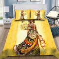Beautiful African Girl And Flower Bedding Set-ML-ML-US Twin-Vibe Cosy™