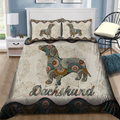 3D All Over Printed Dachshund Weiner Bedding set JJW23102002