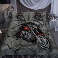Motorbike Breaks The Wall Bedding Set AM072069-LAM-LAM-US Twin-Vibe Cosy™