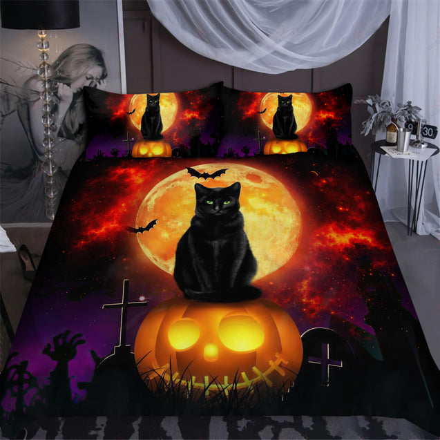 Halloween Black Cat Bedding Set AM072084-LAM