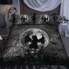 Black Cat and Skull Halloween bedding set DL082120