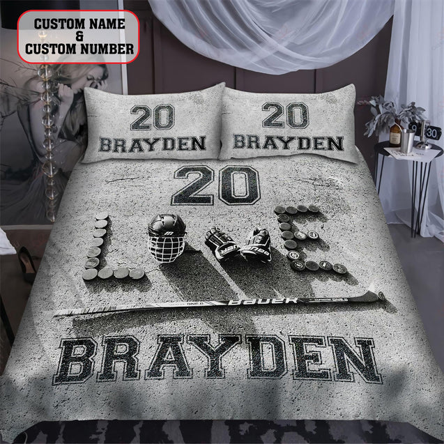 Baseball custom name bedding set AM092016