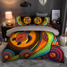 Aboriginal Bedding Set, Australia Turtles Painting Art Bedding Set TR2006204