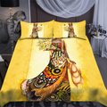 Beautiful African Girl And Flower Bedding Set-ML-ML-US Twin-Vibe Cosy™