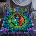 3D German Shepherd Psychedelic Bedding Set VP17102003