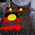 Aboriginal Bedding Set , Aboriginal Flag and Pattern-HP-Bedding Set-HP Arts-US Twin-Vibe Cosy™