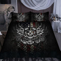 Awesome Skull Motorbike Bedding Set AM072060-LAM-LAM-US Twin-Vibe Cosy™