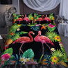 Tropical Flamingo Couple Bedding Set-MEI