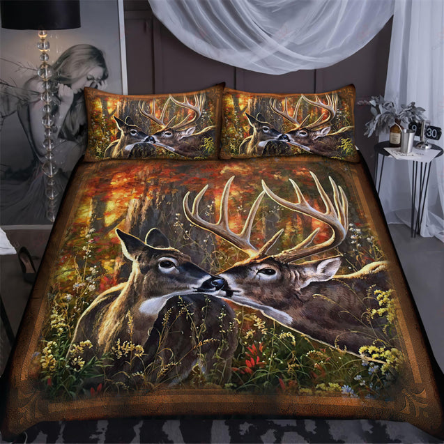 Couple Deer 3D Bedding Set LAM