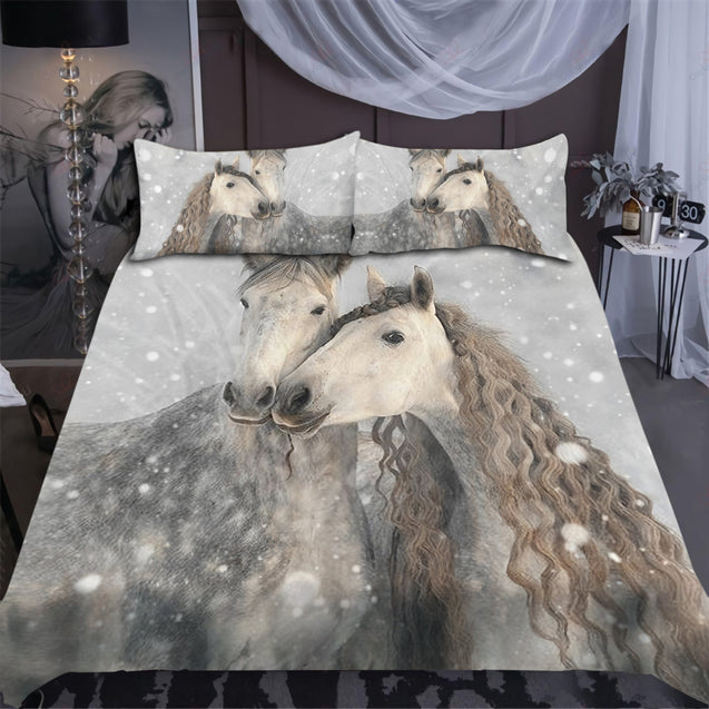 Beautiful Horses Bedding Set QB06252005-Quilt-TA-Twin-Vibe Cosy™