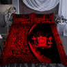 Cook Islands Red Bedding Set-Bedding Set-Huyencass-Twin-Vibe Cosy™