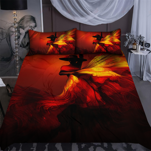 African Girl Flamenco Dancer Bedding Set-ML-ML-US Twin-Vibe Cosy™