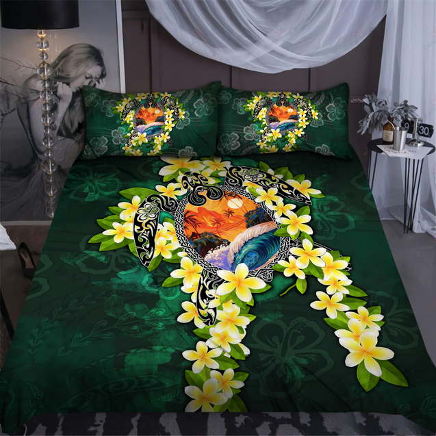 Polynesian Bedding Set Sea Turtle -ML-ML-US Twin-Vibe Cosy™