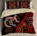 Aboriginal Kangaroo Sun style Australia Indigenous Painting Art Bedding Set