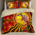 Aboriginal Numbat The Sun Bedding Set, Australia Indigenous Painting Art Bedding Set-Bedding Set-Huyencass-Twin-Vibe Cosy™