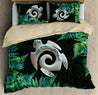 Koru Horu Turtle Silver Fern Paua Shell Maori Bedding set