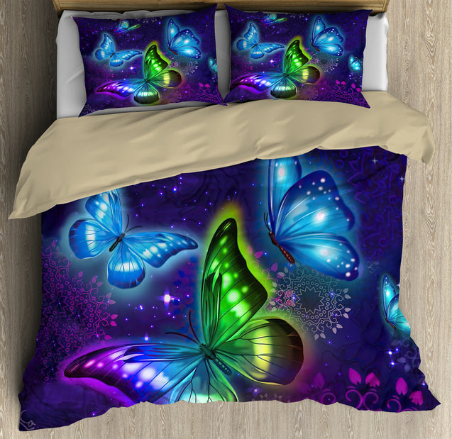 Mandala Rainbow Butterfly Bedding Set By ML-ML-US Twin-Vibe Cosy™