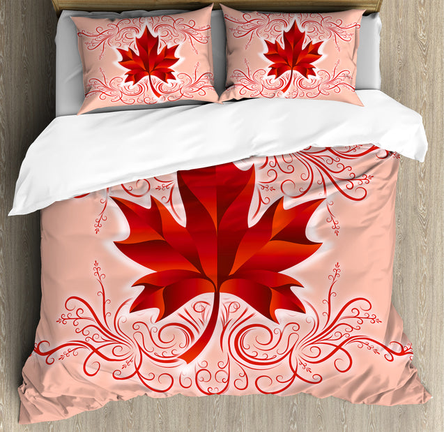 Maple Leaf Art Bedding Set HAC260601-NM-Bedding Set-Huyencass-US Twin-Vibe Cosy™