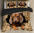 Dachshund bedding set HAC150708S-HG-Bedding Set-HG-US Twin-Vibe Cosy™