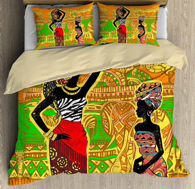 African Girl Bedding Set-ML-ML-US Twin-Vibe Cosy™