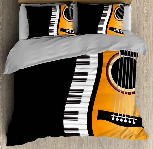 Guitar and Piano Bedding Set-ML-ML-US Twin-Vibe Cosy™