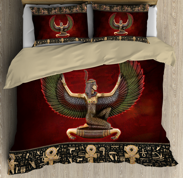 Ancient Egyptian Ma'at Bedding Set JJ18062001-Bedding-MP-Twin-Vibe Cosy™