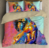 African Couple Love Bedding Set-ML-ML-US Twin-Vibe Cosy™