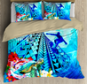 Poly Duvet Turtle Surfing Bedding Set-ML-ML-US Twin-Vibe Cosy™