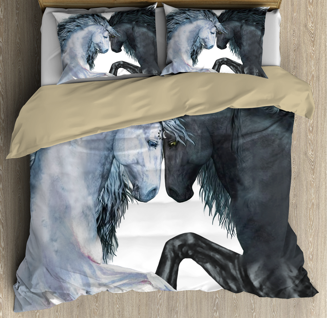 Love Horses Bedding Set JJ110401-Bedding-MP-Twin-Vibe Cosy™