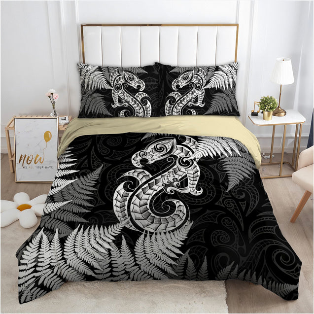 Aotearoa Bedding Set Manaia Silver Fern TR1607202S