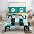 Dog blue live love bark bedding set HG9401