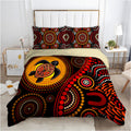 Aboriginal Turtle Sun style Australia Indigenous Painting Art Bedding Set