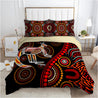 Aboriginal Kangaroo Sun style Australia Indigenous Painting Art Bedding Set