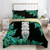 Hei Taiaha Maori Warriors Silver Fern Paua Shell Bedding set