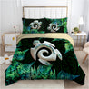 Koru Horu Turtle Silver Fern Paua Shell Maori Bedding set