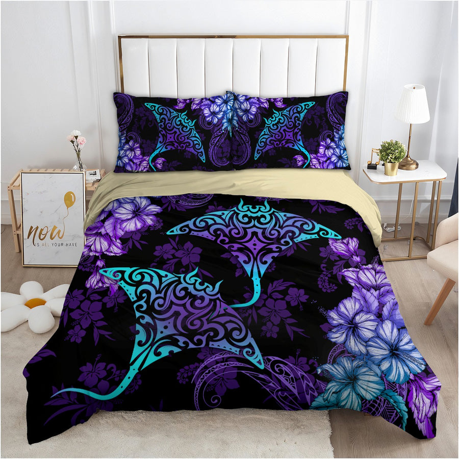 Beautiful Ray Hibiscus Hawaii Bedding Set