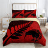 Aotearoa Bedding Set Maori Manaia Silver Fern TR1407201